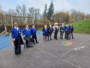 Autumn Eco Council litter pick - keeping our school tidy!